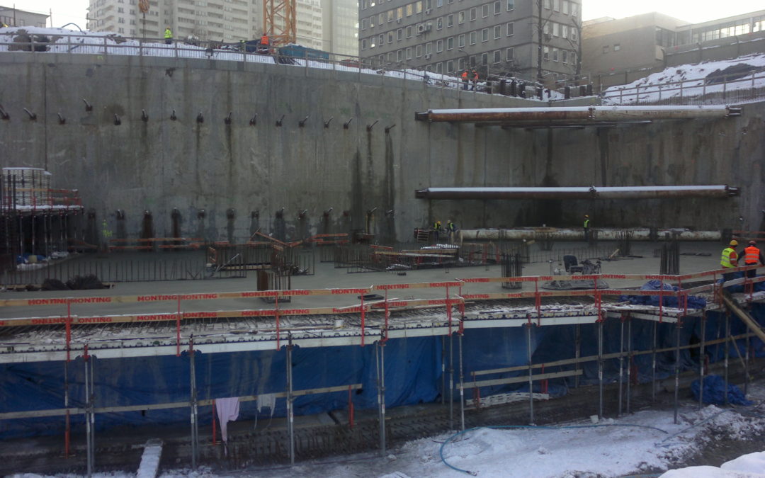 Zakończenie robót związanych z wykonanie sprężenia stropów sprężonych na budowie Warsaw Spire