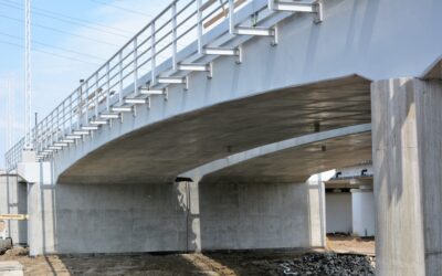 Sprężenie wewnętrzne oraz iniekcja kanałów kablowych mostu kolejowego w Kędzierzynie Koźlu.