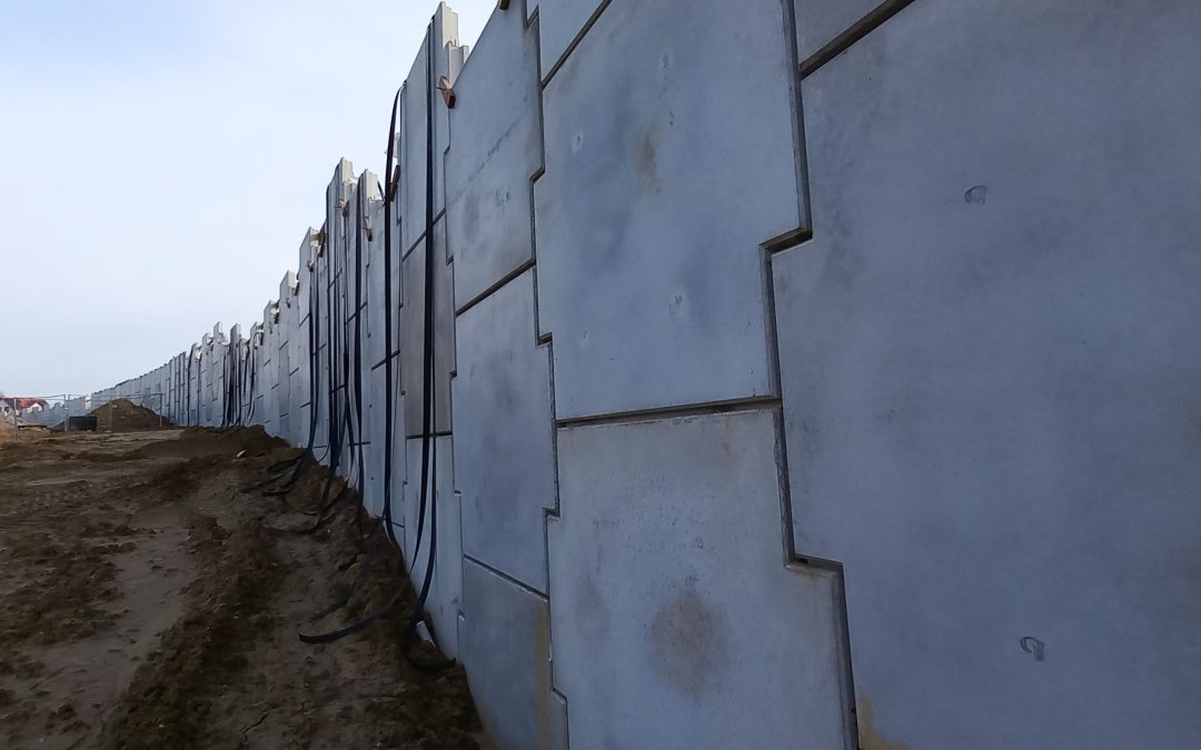 Projekt, dostawa i montaż muru oporowego z paneli TerraClass