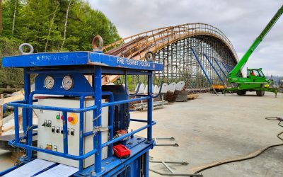 Sprężenie podłużne obiektu mostowego w miejscowości Kobylec